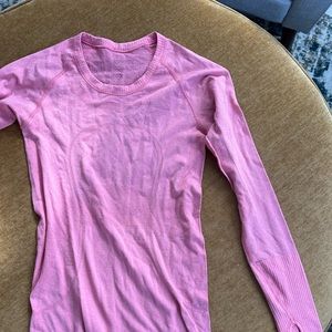 Lululemon Pink Swiftly Tech Long Sleeve Shirt